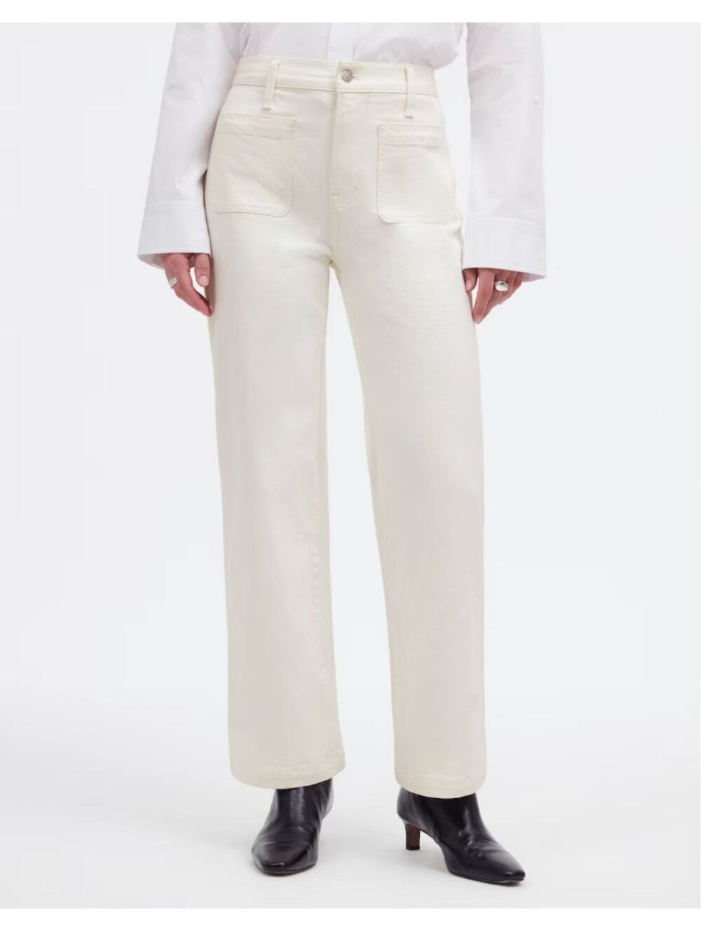 Madewell The Petite Perfect Vintage Jean Tile White Size P31 NWT NR119